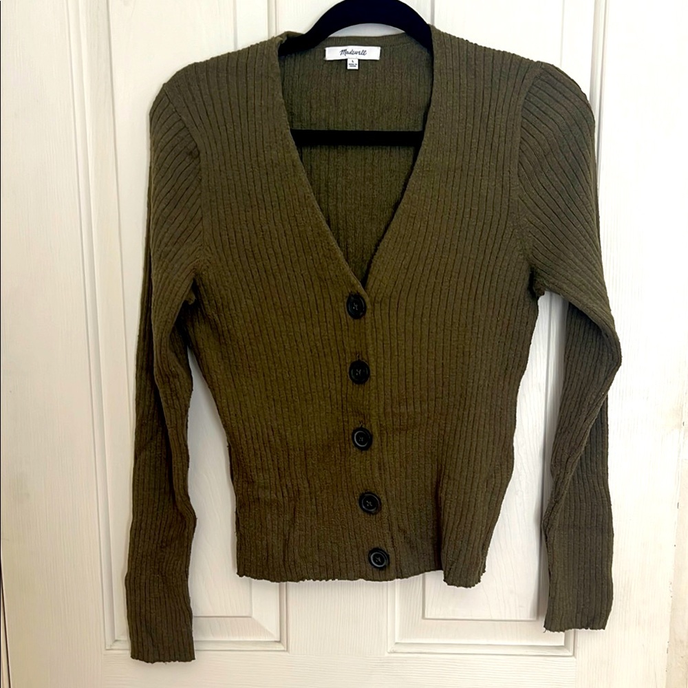 Madewell rib cardigan
